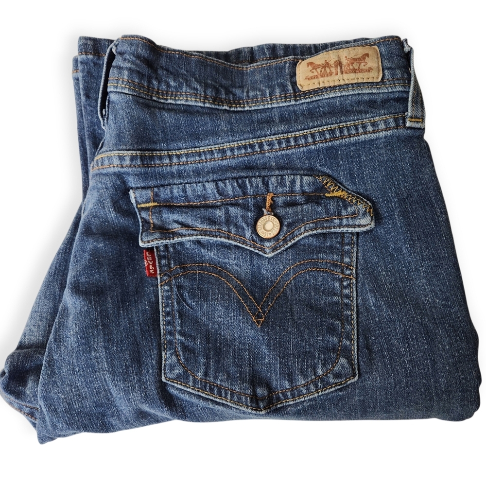 Vintage Levis 515 Flared Bootcut Western Cowgirl Jeans Size 12M